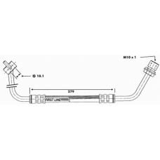 FBH6174 FIRST LINE Тормозной шланг