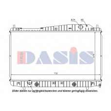 520084N AKS DASIS Радиатор, охлаждение двигателя