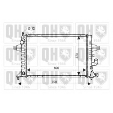 QER1958 QUINTON HAZELL Радиатор, охлаждение двигателя