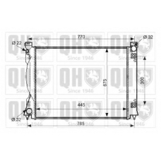 QER2533 QUINTON HAZELL Радиатор, охлаждение двигателя