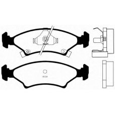 J PA-398AF JAPANPARTS Комплект тормозных колодок, дисковый тормоз