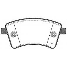 BPA1351.00 OPEN PARTS Комплект тормозных колодок, дисковый тормоз