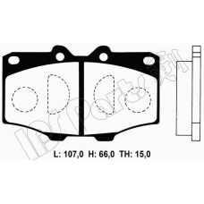 IBD-1236 IPS Parts Комплект тормозных колодок, дисковый тормоз