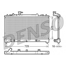 DRM44022 DENSO Радиатор, охлаждение двигателя