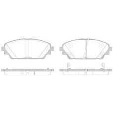 P14693.02 WOKING Комплект тормозных колодок, дисковый тормоз