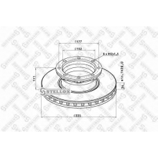 85-00780-SX STELLOX Тормозной диск