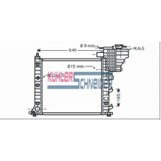 0332801 KUHLER SCHNEIDER Радиатор, охлаждение двигател