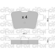 822-677-0 CIFAM Комплект тормозных колодок, дисковый тормоз