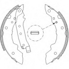 Z4036.00 WOKING Комплект тормозных колодок