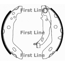 FBS605 FIRST LINE Комплект тормозных колодок