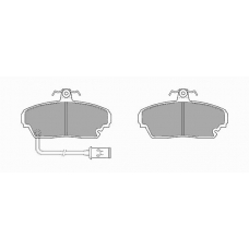 422 SIMER Комплект тормозных колодок, дисковый тормоз