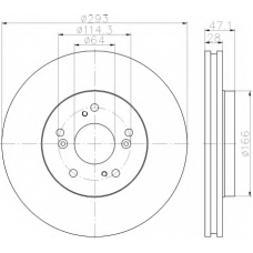 8DD 355 115-941 HELLA Тормозной диск