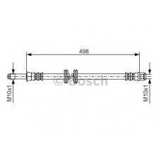 1 987 481 006 BOSCH Тормозной шланг