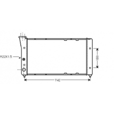 VW2091 AVA Радиатор, охлаждение двигателя