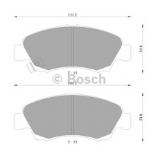 0 986 AB2 216 BOSCH Комплект тормозных колодок, дисковый тормоз