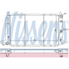 62228 NISSENS Радиатор, охлаждение двигателя