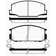 J PA-231AF JAPANPARTS Комплект тормозных колодок, дисковый тормоз