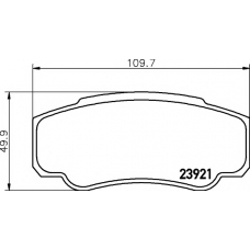 8DB 355 010-411 HELLA PAGID Комплект тормозных колодок, дисковый тормоз