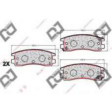 BP2011 DJ PARTS Комплект тормозных колодок, дисковый тормоз