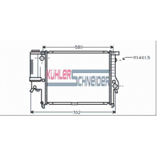 1409401 KUHLER SCHNEIDER Радиатор, охлаждение двигател
