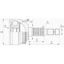 CVJ5527.10 OPEN PARTS Шарнирный комплект, приводной вал