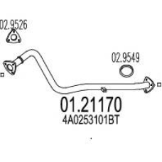 01.21170 MTS Труба выхлопного газа
