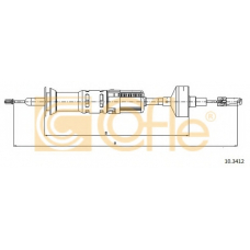 10.3412 COFLE Трос, управление сцеплением