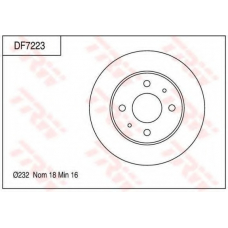 DF7223 TRW Тормозной диск