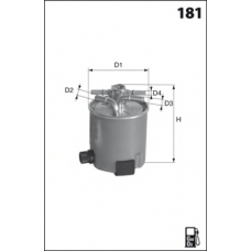 G83 MECAFILTER Топливный фильтр