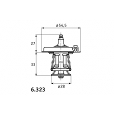 6.323.83 BEHR Термостат, охлаждающая жидкость