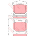 GDB3105 TRW Комплект тормозных колодок, дисковый тормоз