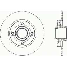 BDA2341.10 OPEN PARTS Тормозной диск