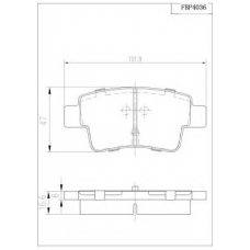 FBP4036 FI.BA Комплект тормозных колодок, дисковый тормоз