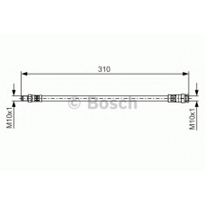 1 987 481 530 BOSCH Тормозной шланг