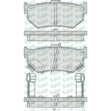 05P751 LPR Комплект тормозных колодок, дисковый тормоз