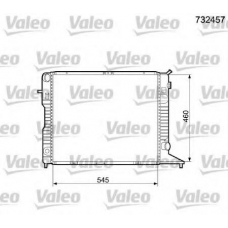 732457 VALEO Радиатор, охлаждение двигателя