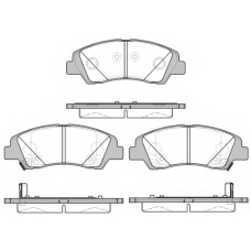 P14833.02 WOKING Комплект тормозных колодок, дисковый тормоз
