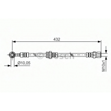 1 987 481 383 BOSCH Тормозной шланг