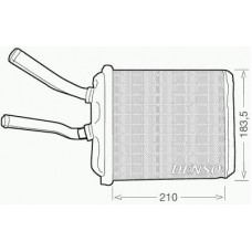 DRR01010 DENSO Теплообменник, отопление салона