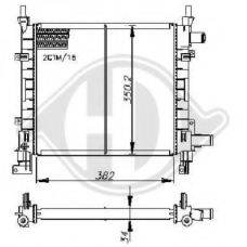 8110190 DIEDERICHS Радиатор, охлаждение двигателя