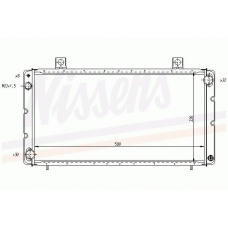 64052 NISSENS Радиатор, охлаждение двигателя