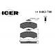 140403-700 ICER Комплект тормозных колодок, дисковый тормоз
