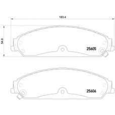 P 23 149 BREMBO Комплект тормозных колодок, дисковый тормоз