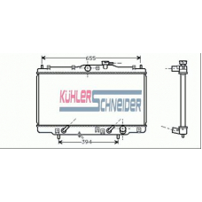 0102101 KUHLER SCHNEIDER Радиатор, охлаждение двигател