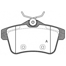 BPA1418.00 OPEN PARTS Комплект тормозных колодок, дисковый тормоз