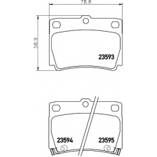 8DB 355 009-501 HELLA Комплект тормозных колодок, дисковый тормоз