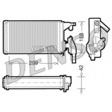 DRR12002 DENSO Теплообменник, отопление салона