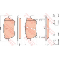 GDB4175 TRW Комплект тормозных колодок, дисковый тормоз