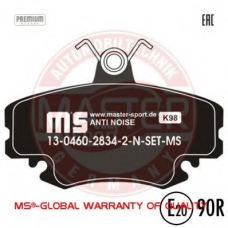13046028342N-SET-MS MASTER-SPORT Комплект тормозных колодок, дисковый тормоз