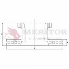 MBR5032 MERITOR Тормозной диск